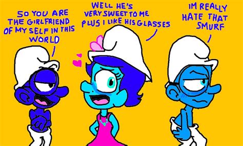 brainy x blossom|Mr Smarty pants, a smurfs fanfic .